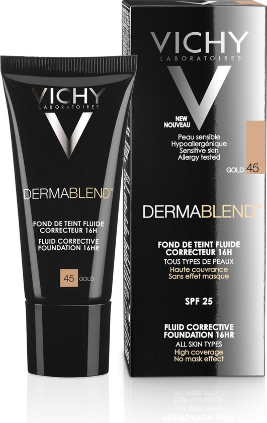 Vichy Dermablend Vloeibare Gouden Corrigerende Foundation 30 ml Nr.45