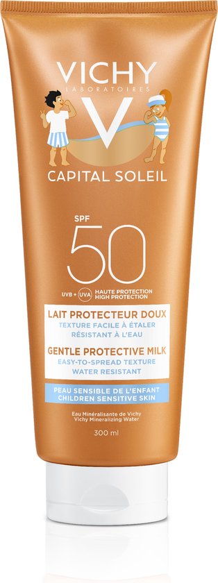 Vichy Capital Soleil Zachte Melk voor Kinderen Gezicht en Lichaam SPF50 300 ml