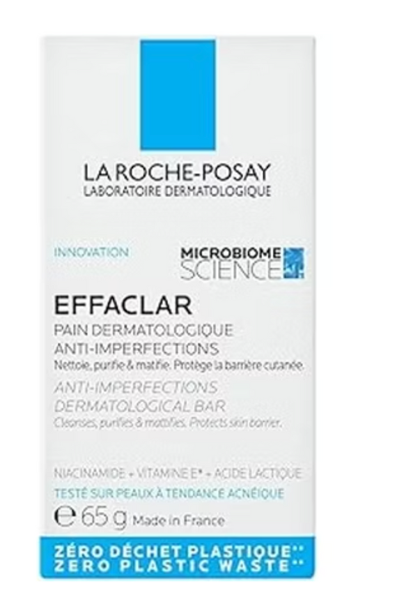 La Roche-Posay Effaclar Solide Reinigingszeep Anti-Onzuiverheden en Zuiverend voor de Acne-Gevaarlijke Huid 65g