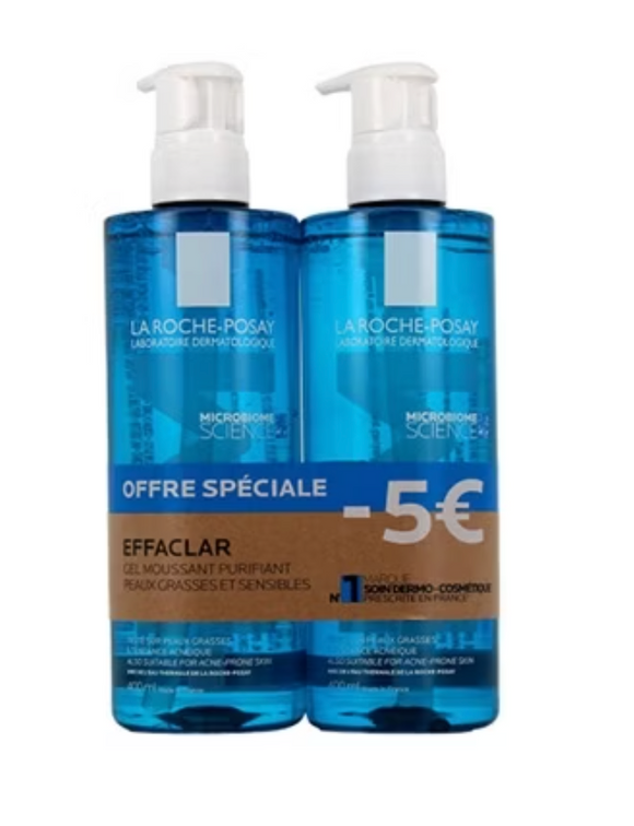 La Roche-Posay Effaclar Zuiverende Schuimgel Set van 2 x 400ml