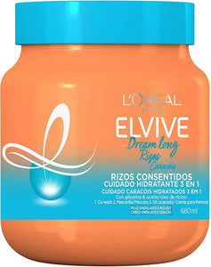 L'Oréal Paris Masker voor Verzorgde Krullen Elvive Dream Long Golvend tot Krullend Haar 680ml