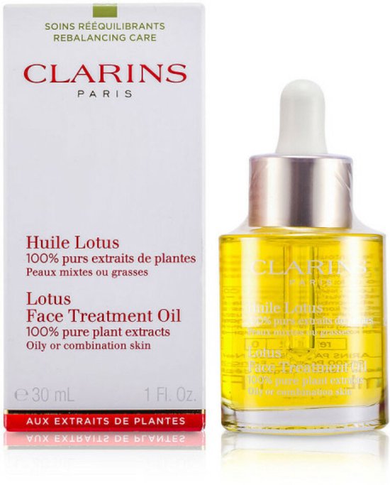 Clarins Lotus Gezichtsbehandelingsolie Hydrateert, Verstevigt en Balanceert de Huid 30ml