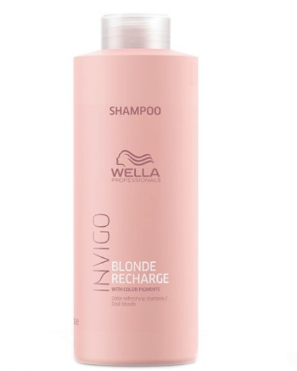 WELLA Professionals Invigo Blonde Recharge Colour Refreshing Shampoo Cool Blonde 1000ml