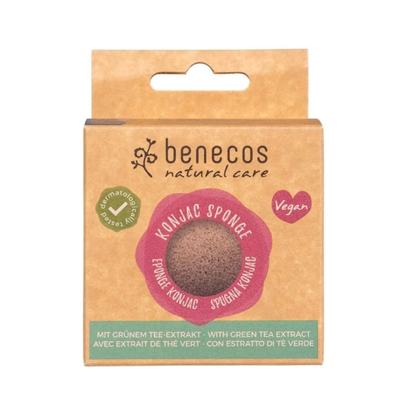 Benecos Natural Konjac Sponge - green tea