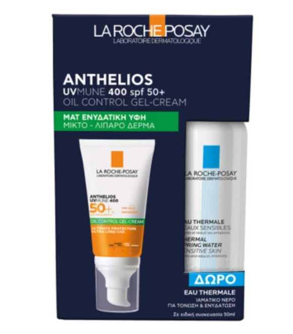 La Roche-Posay Anthelios Uvmune 400 SPF50 Hydraterende Crème met Cadeau van La Roche-Posay Thermaal Water 50ml Set