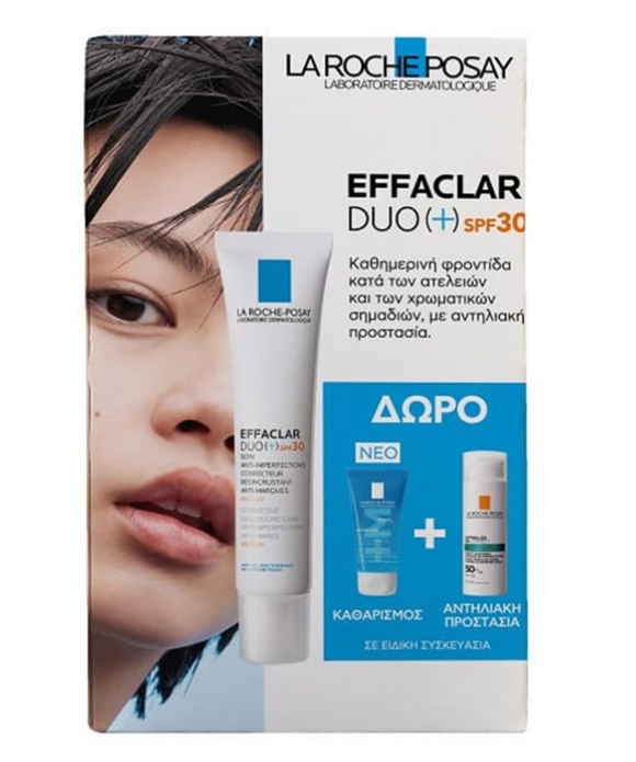 La Roche-Posay Effaclar DUO SPF30 Corrigerende Verzorging met Anthelios Oil Correct SPF50 3ml Cadeauset