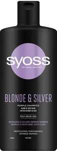 Syoss Shampoo 440ml Blonde & Silver