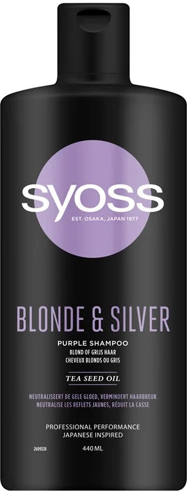 Syoss Shampoo 440ml Blonde & Silver