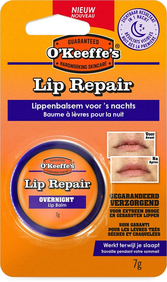 O'Keeffe's Lip Repair Overnight 7gr