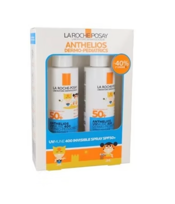 La Roche-Posay Anthelios Dermo Pediatrics Spray SPF50 200ml - Verpakking van 2