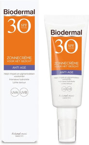 Biodermal Zonnecreme Gezicht Anti Age F30