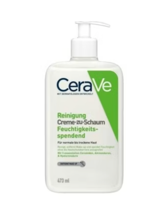 CeraVe Reinigingscrème-naar-Schuim Hydraterend 473ml